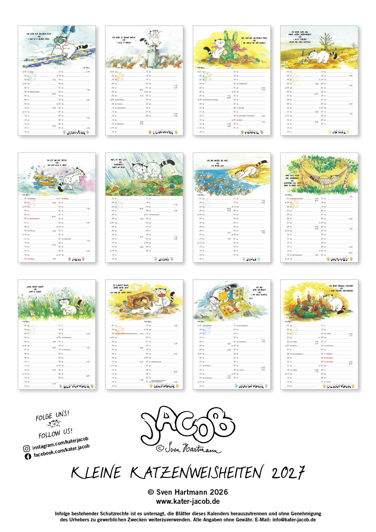 Calendar Jacob  - Little Cat Tales 2027