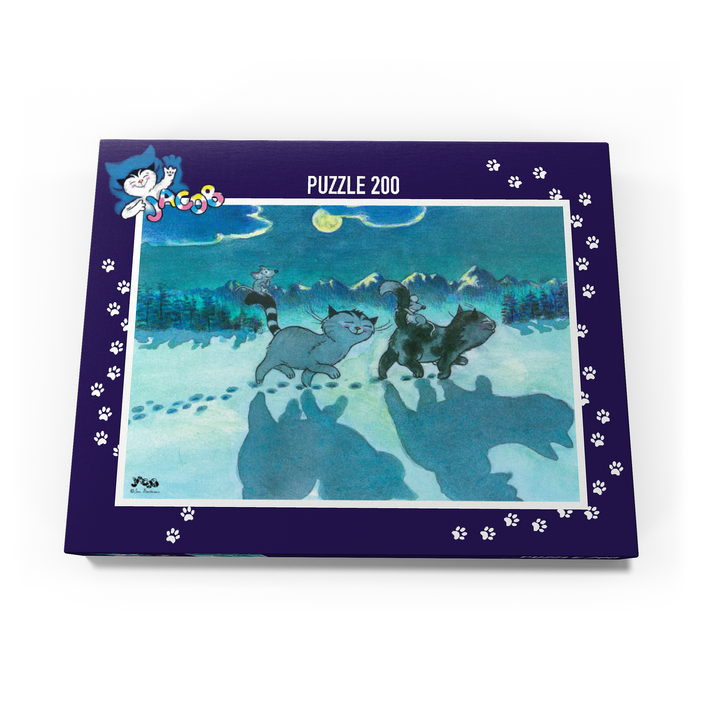 Puzzle Jacob -  All cats are grey by night!