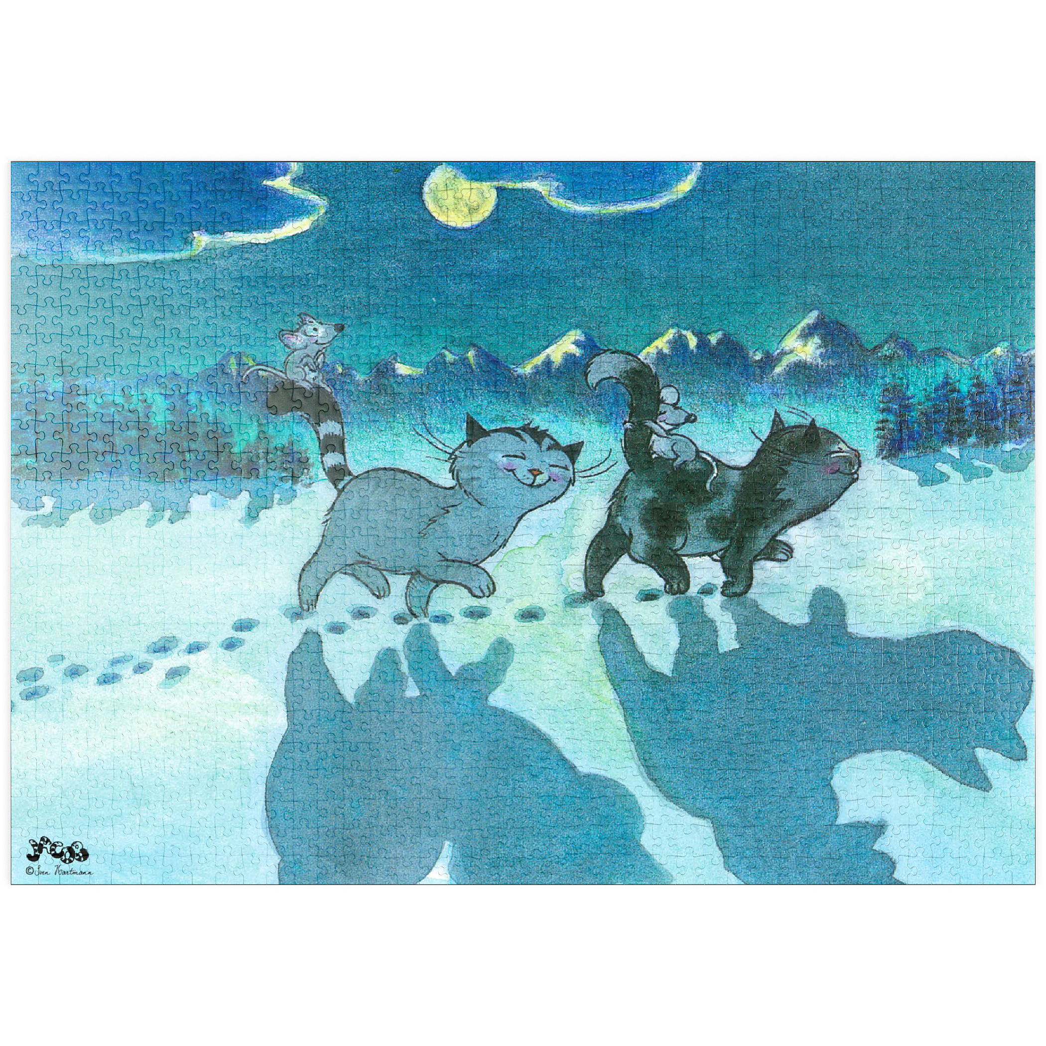 Puzzle Jacob - Bei Nacht sind alle Katzen grau!