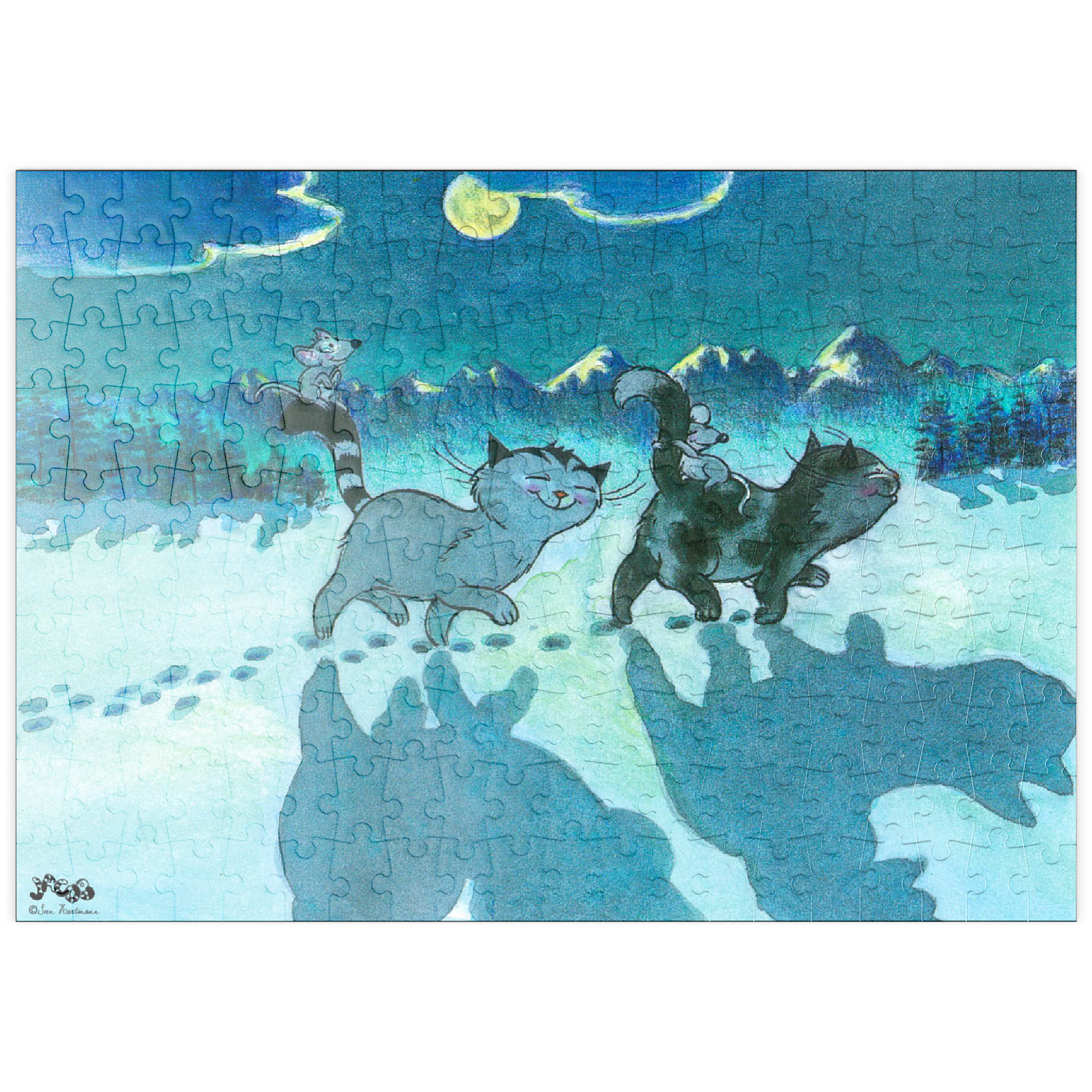 Puzzle Jacob -  All cats are grey by night!