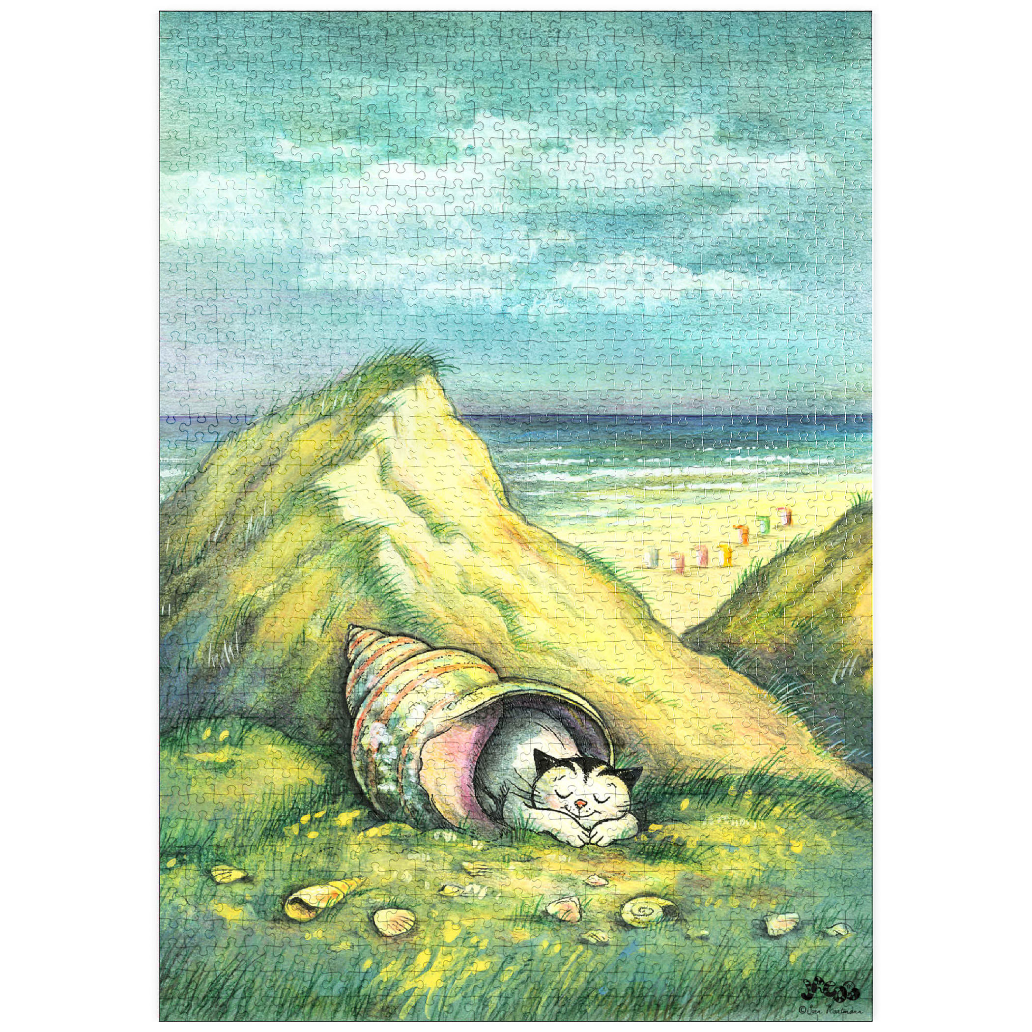 Puzzle Jacob - Lieber Kuscheln als Muscheln!