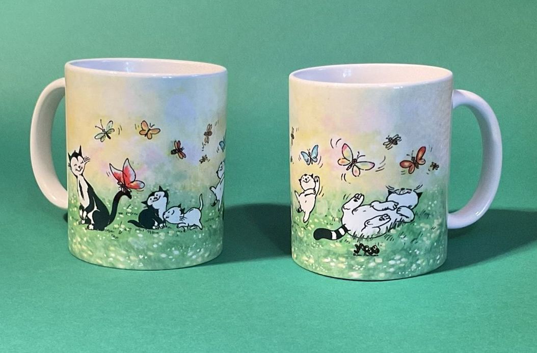 Becher Schmetterlinge